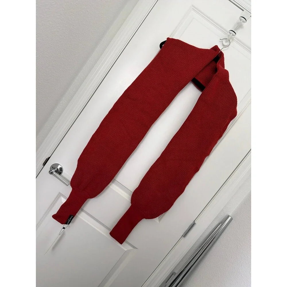 NEW Freyda Harper Multifunctional Sweater Scarf Wrap Burnt Orange Fall Color